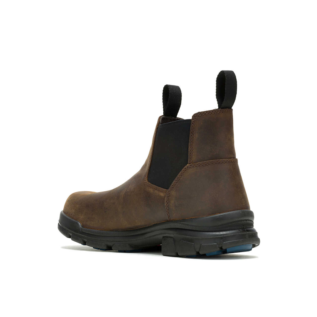 WOLVERINE W240028-EW DURASHOCK SR ICON 5'' ROMEO WP MN'S (Extra Wide) Dark Brown Leather Work Boots