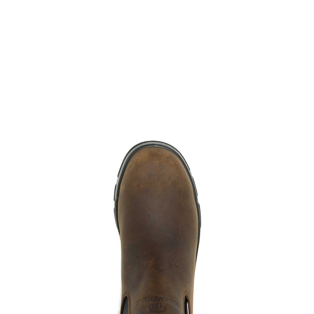 WOLVERINE W240028-EW DURASHOCK SR ICON 5'' ROMEO WP MN'S (Extra Wide) Dark Brown Leather Work Boots