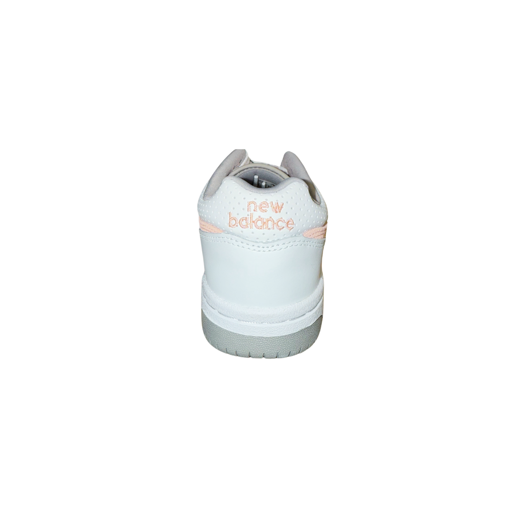 NEW BALANCE GSB480VP 480 JR'S (Medium) White/Misty Pink Synthetic & Leather Lifestyle Shoes