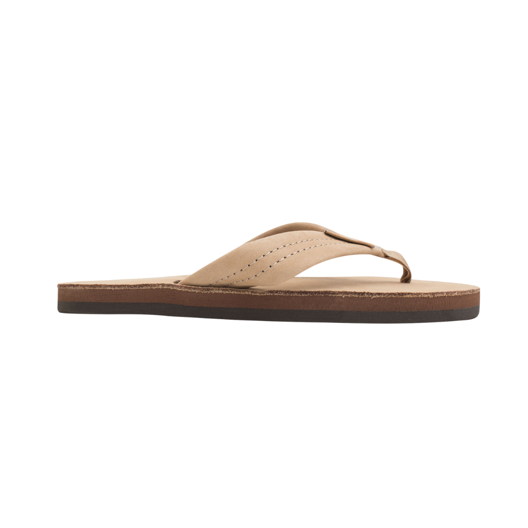 RAINBOW 101LTS00K/SRBR PREMIER LEATHER YTH'S (Medium) Sierra Brown Leather Narrow Strap Sandals