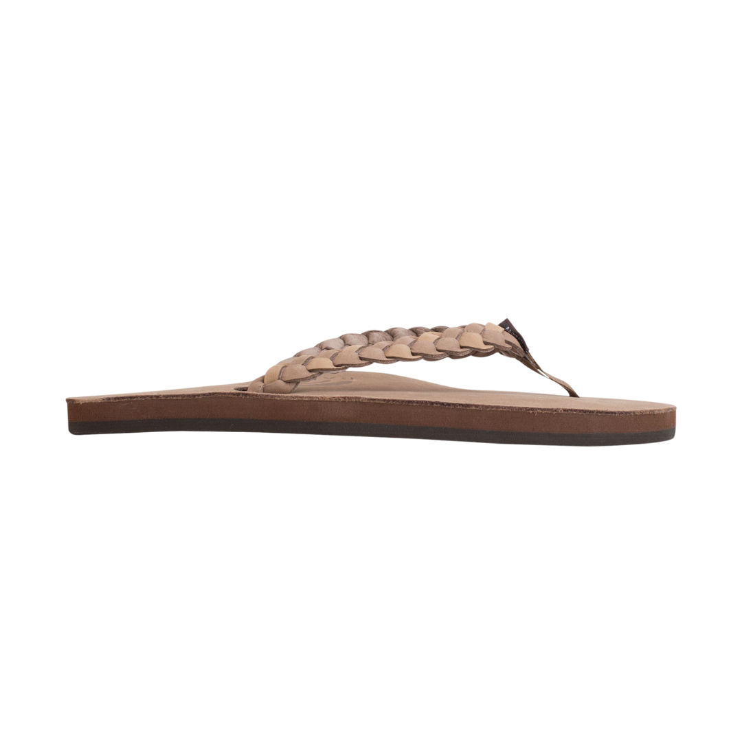 RAINBOW 301ALDBSW/DBSB TWISTED SISTER PREMIER WMN'S (Medium) Dark Brown/Sierra Leather Strap Sandals