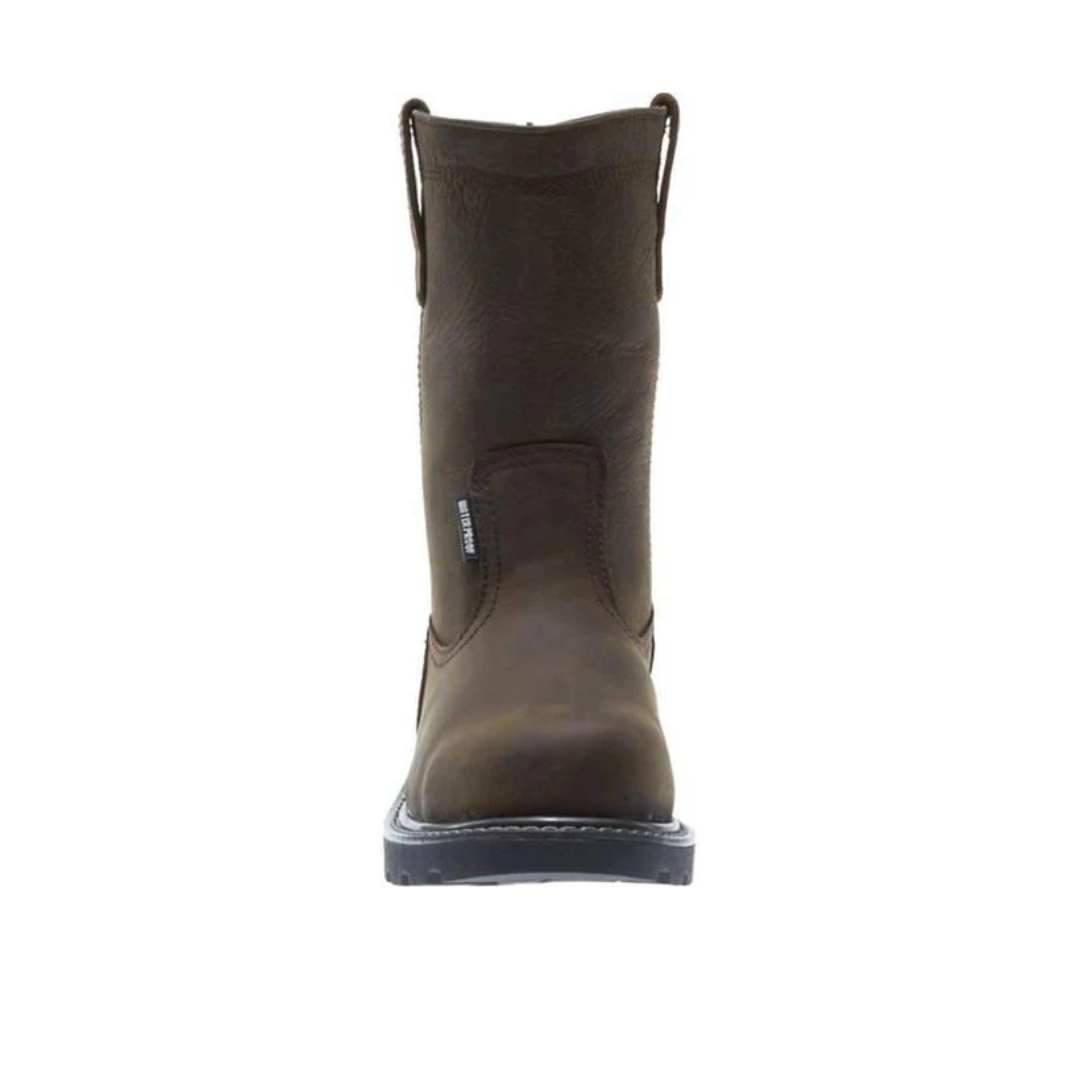 WOLVERINE W10682-EW FLOORHAND 10'' WP WELLINGTON MN'S (Extra Wide) Dark Brown Leather Work Boots
