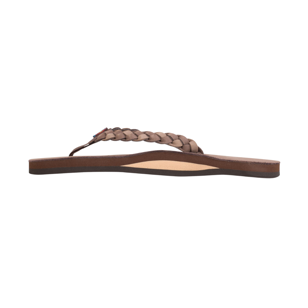 RAINBOW 301ALDBSW/EXDB TWISTED SISTER PREMIER WMN'S (Medium) Expresso/Dark Brown Leather Strap Sandals