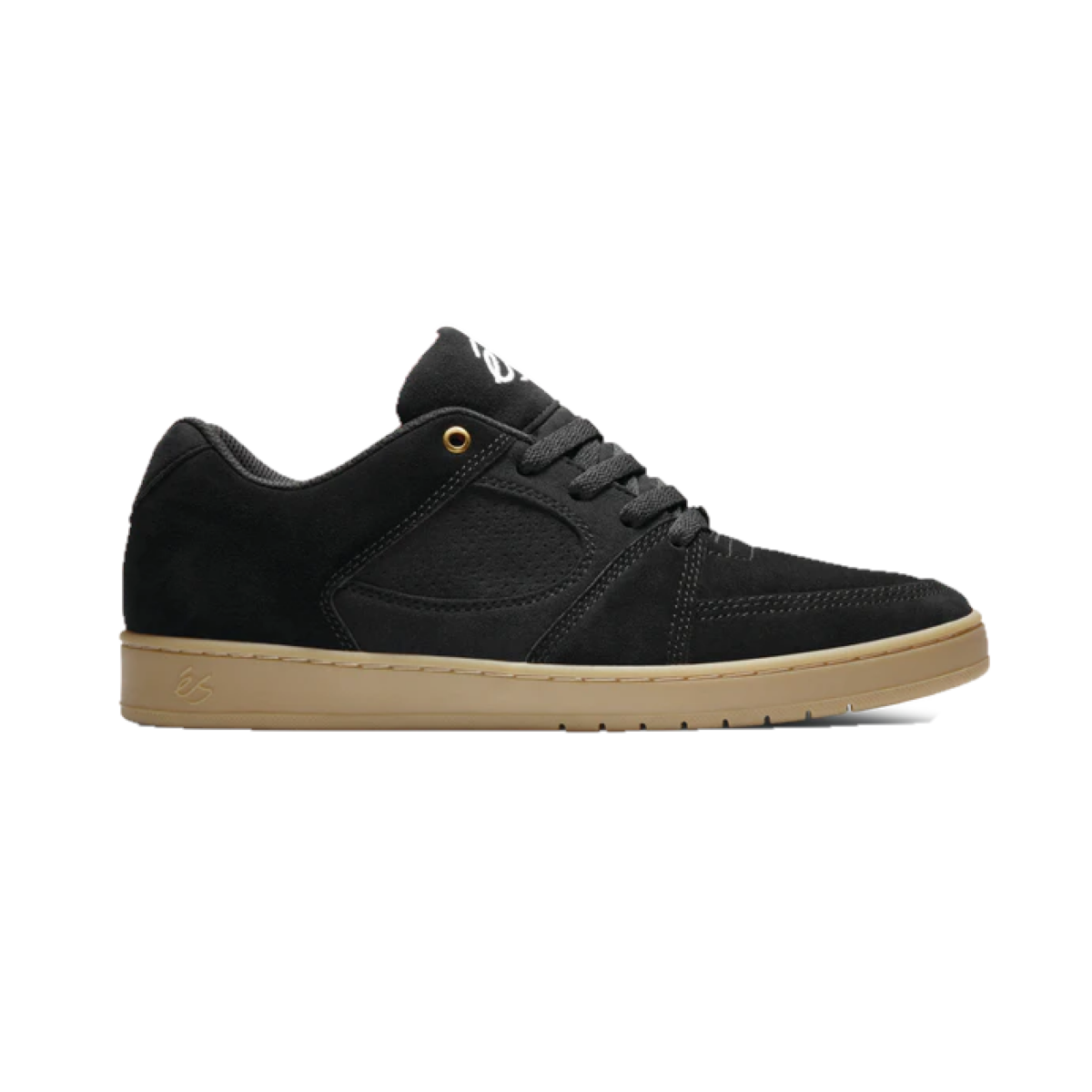 ÉS 5101000144/964 ACCEL SLIM MN'S (Medium) Black/Gum Suede Skate Shoes