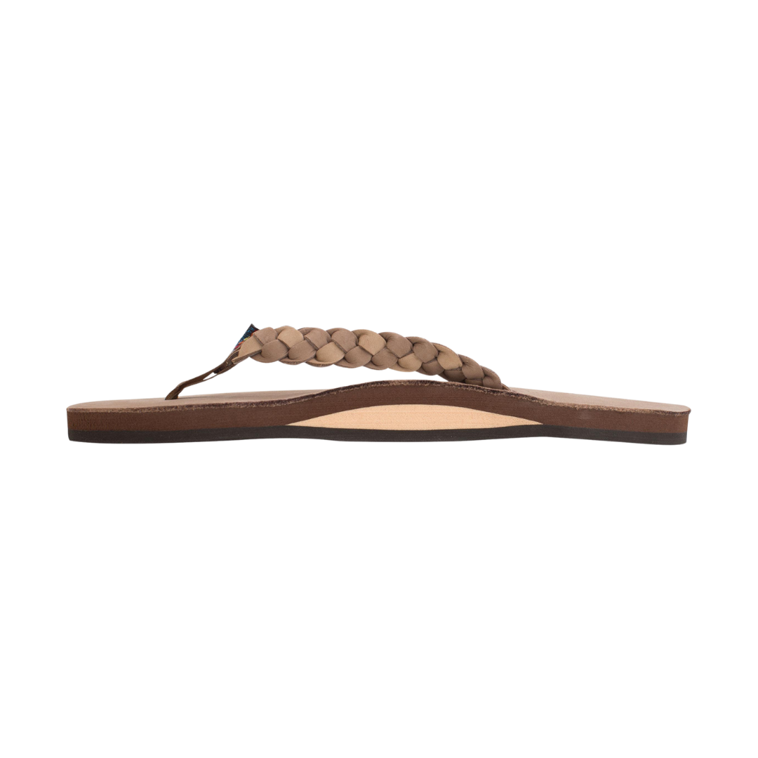 RAINBOW 301ALDBSW/DBSB TWISTED SISTER PREMIER WMN'S (Medium) Dark Brown/Sierra Leather Strap Sandals