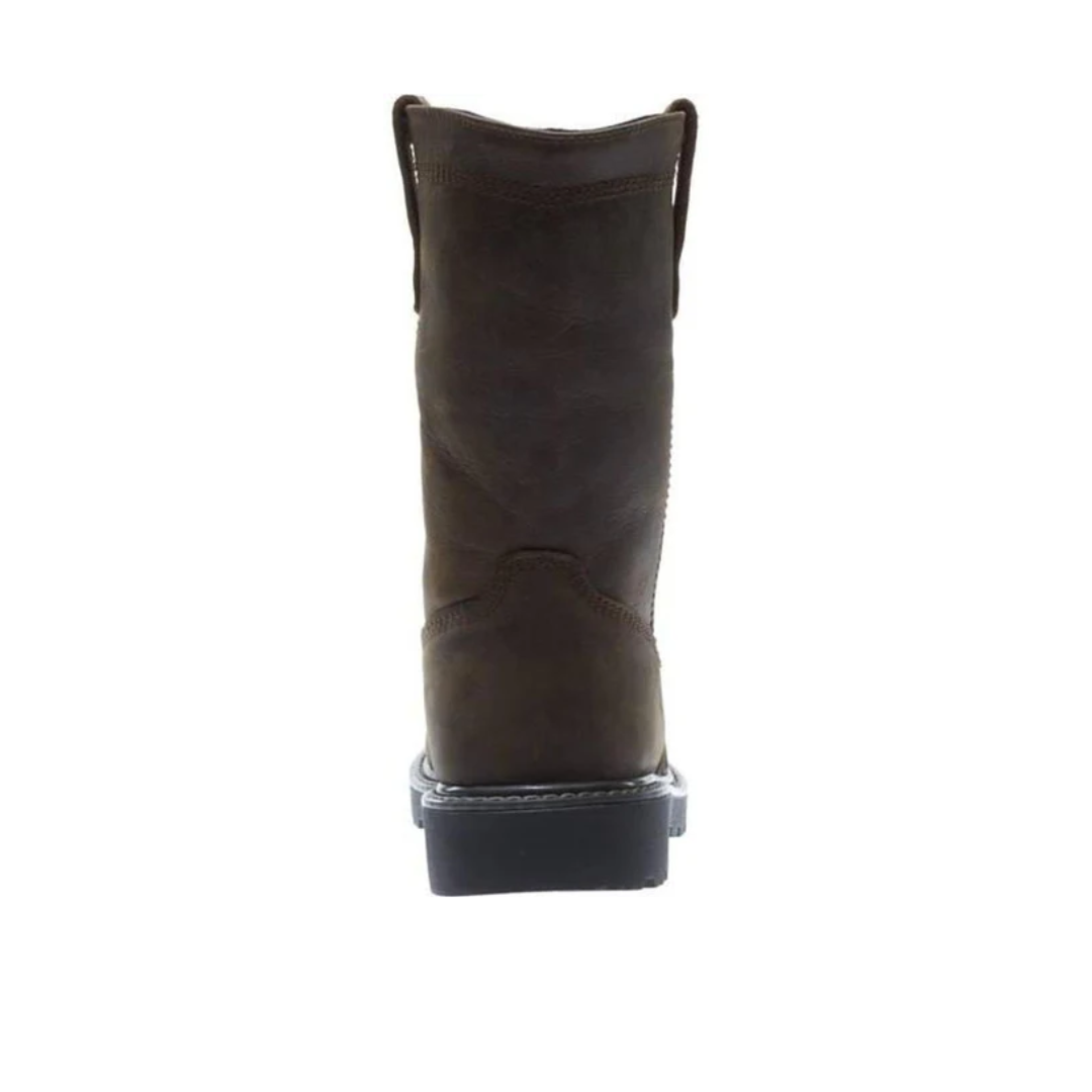 WOLVERINE W10682-EW FLOORHAND 10'' WP WELLINGTON MN'S (Extra Wide) Dark Brown Leather Work Boots