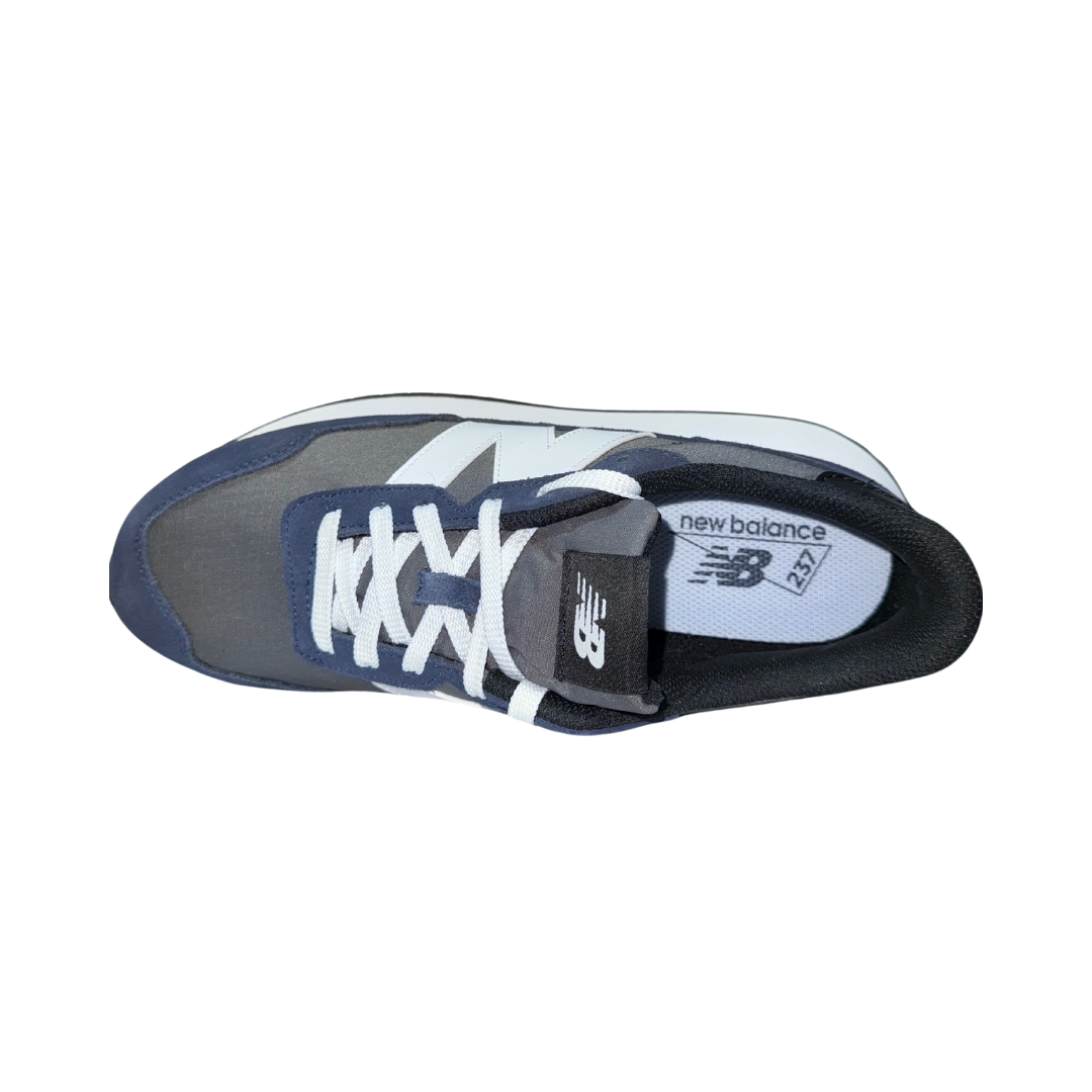 NEW BALANCE MS237MCN 237 MN'S (Medium) Castlerock/White Leather, Suede & Mesh Lifestyle Shoes