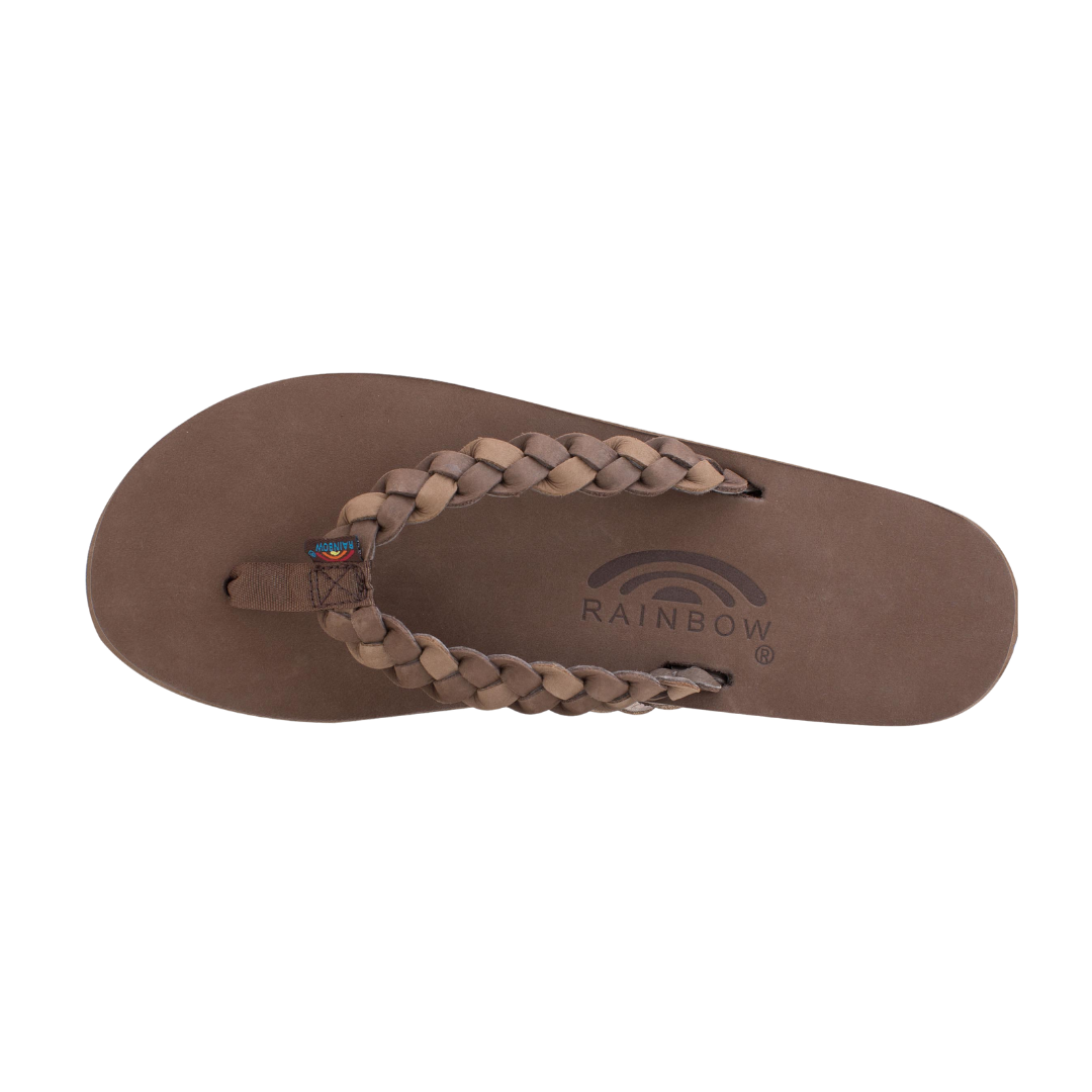RAINBOW 301ALDBSW/EXDB TWISTED SISTER PREMIER WMN'S (Medium) Expresso/Dark Brown Leather Strap Sandals