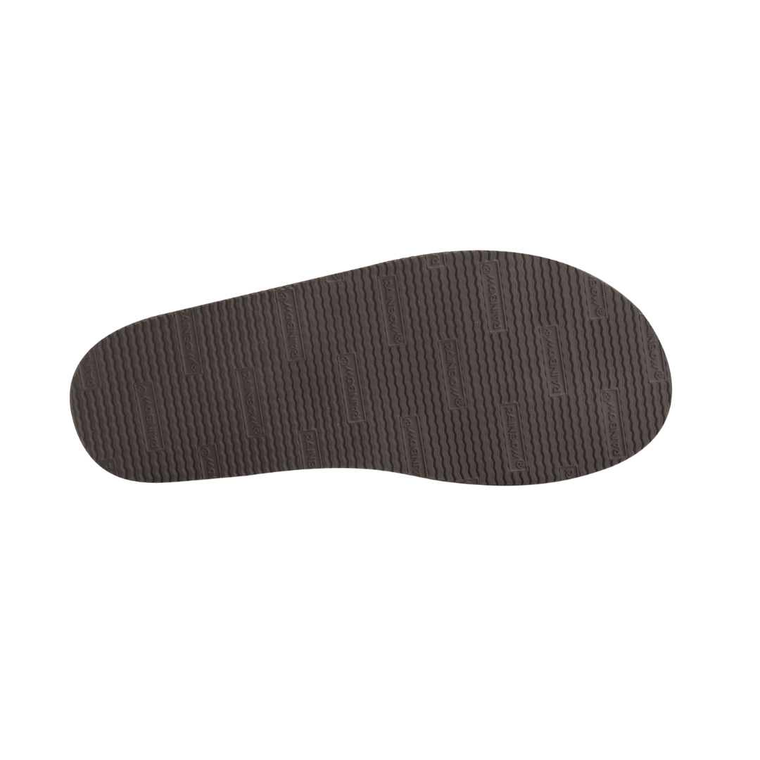 RAINBOW 301AHPFSM/BRSV HEMP TOP SOLE FISH STRAP MN'S (Medium) Brown Silver Nylon Strap Sandals