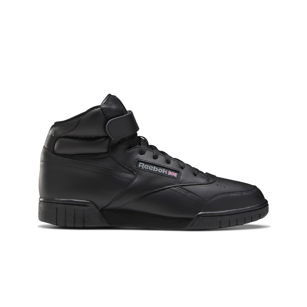 REEBOK EX-O-FIT HI MN'S (Medium) Black Leather Lifestyle – www.kicks-footwear.com