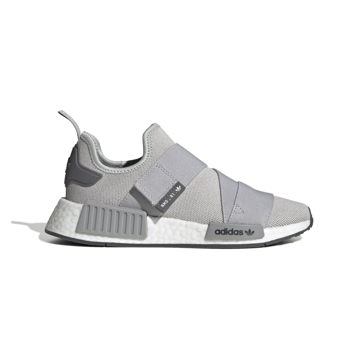 ADIDAS GW9470 NMD R1 STRAP WMN S Medium Gray White Gray Stretch Knit