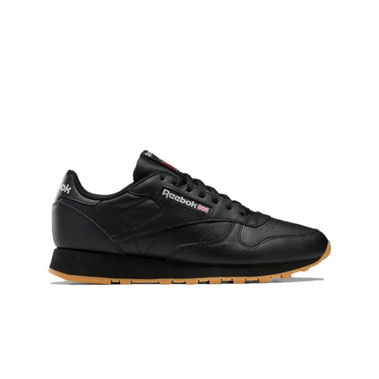 REEBOK GY0954 CLASSIC LEATHER MN'S (Medium) Black/Grey/Gum Leather Lifestyle Shoes