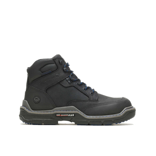 WOLVERINE W221003-M RAIDER DURASHOCK HEAVY DUTY 6'' CT WP MN'S (Medium) Black Leather Work Boots