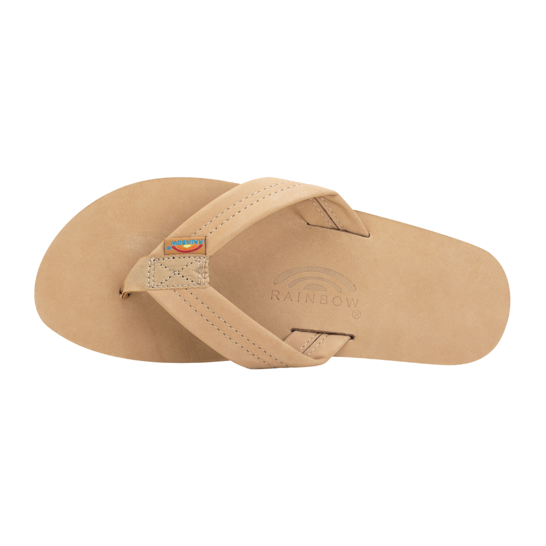 RAINBOW 301ALTS0W/SRBR SINGLE LAYER PREMIER WMN'S (Medium) Sierra Brown Leather Strap Sandals