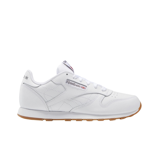 REEBOK 100010472 (GZ6098) CL LTHR JR`S (Medium) White/White Lether Lifestyle Shoes