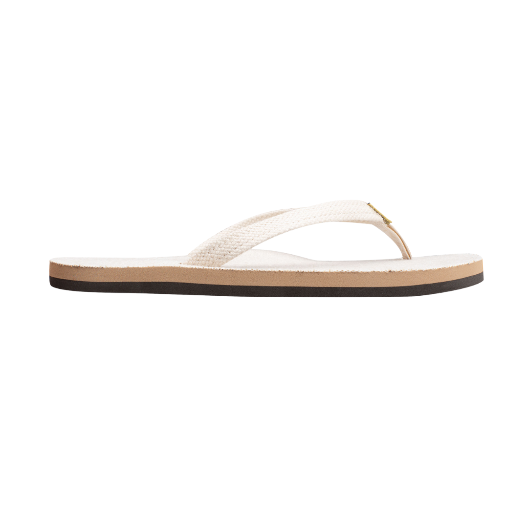RAINBOW 301AHTSNW/NATR SINGLE LAYER HEMP WMN'S (Medium) Natural Leather Strap Sandals
