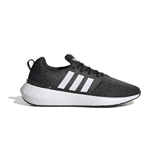 ADIDAS GZ3496 SWIFT RUN 22 MN'S (Medium) Black/White/Grey Mesh Running Shoes