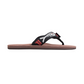 RAINBOW 301AHPFSM/BRSV HEMP TOP SOLE FISH STRAP MN'S (Medium) Brown Silver Nylon Strap Sandals