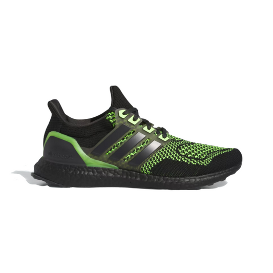 ADIDAS ID9682 ULTRABOOST 1.0 MN'S (Medium) Black/Carbon/Lemon PrimeKnit Textile Running Shoes