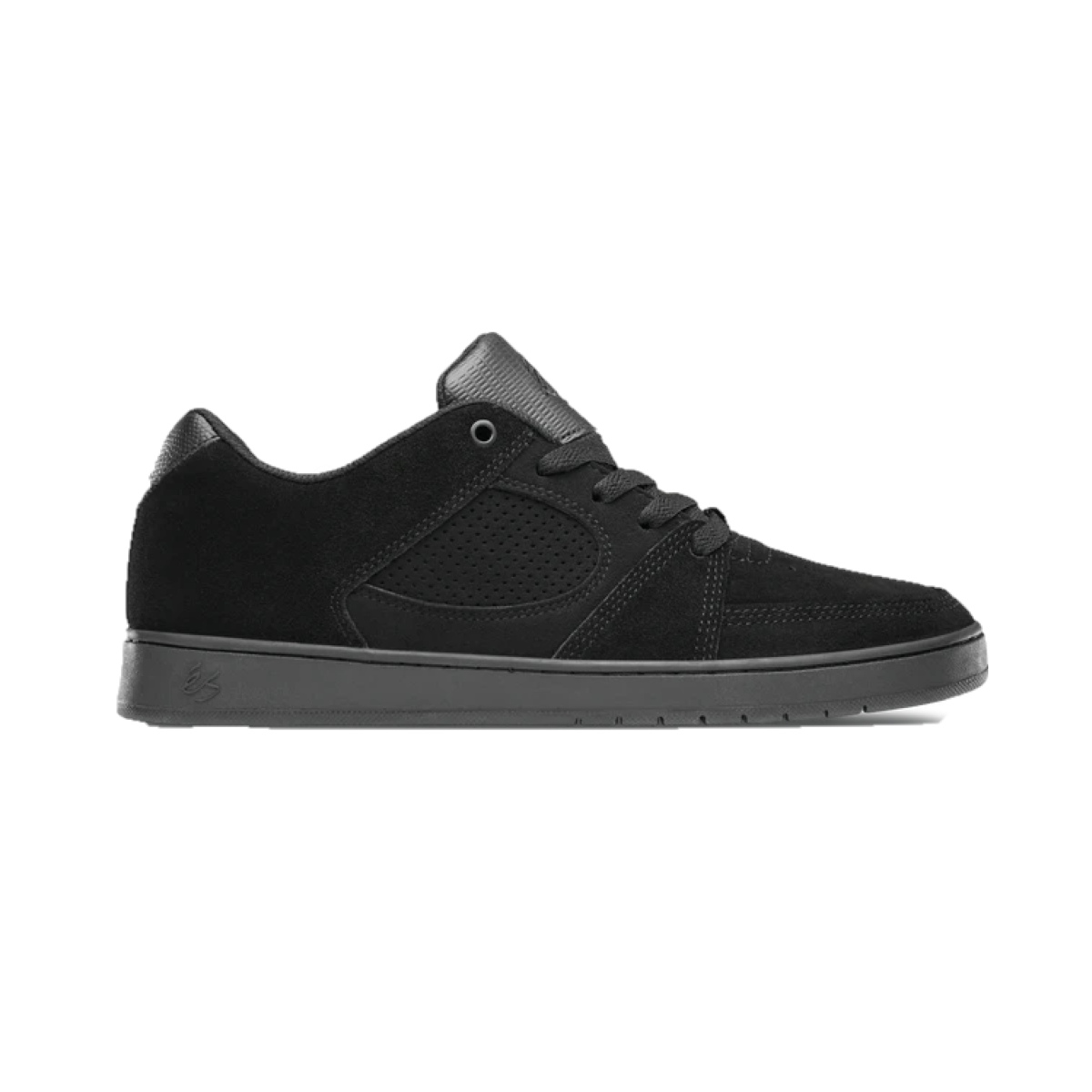 ÉS 5101000144/004 ACCEL SLIM MN'S (Medium) Black Suede Skate Shoes
