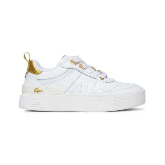 LACOSTE 7-45CFA0032216 L002 123 WMN'S (Medium) White/Gold Leather & Synthetic Lifestyle Shoes