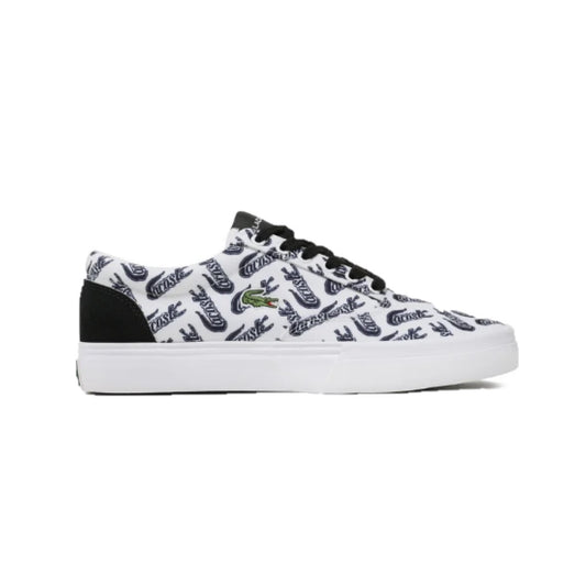 LACOSTE 7-45CMA0024147 JUMP SERVE LACE MN'S (Medium) White/Black Textile & Leather Lifestyle Shoes