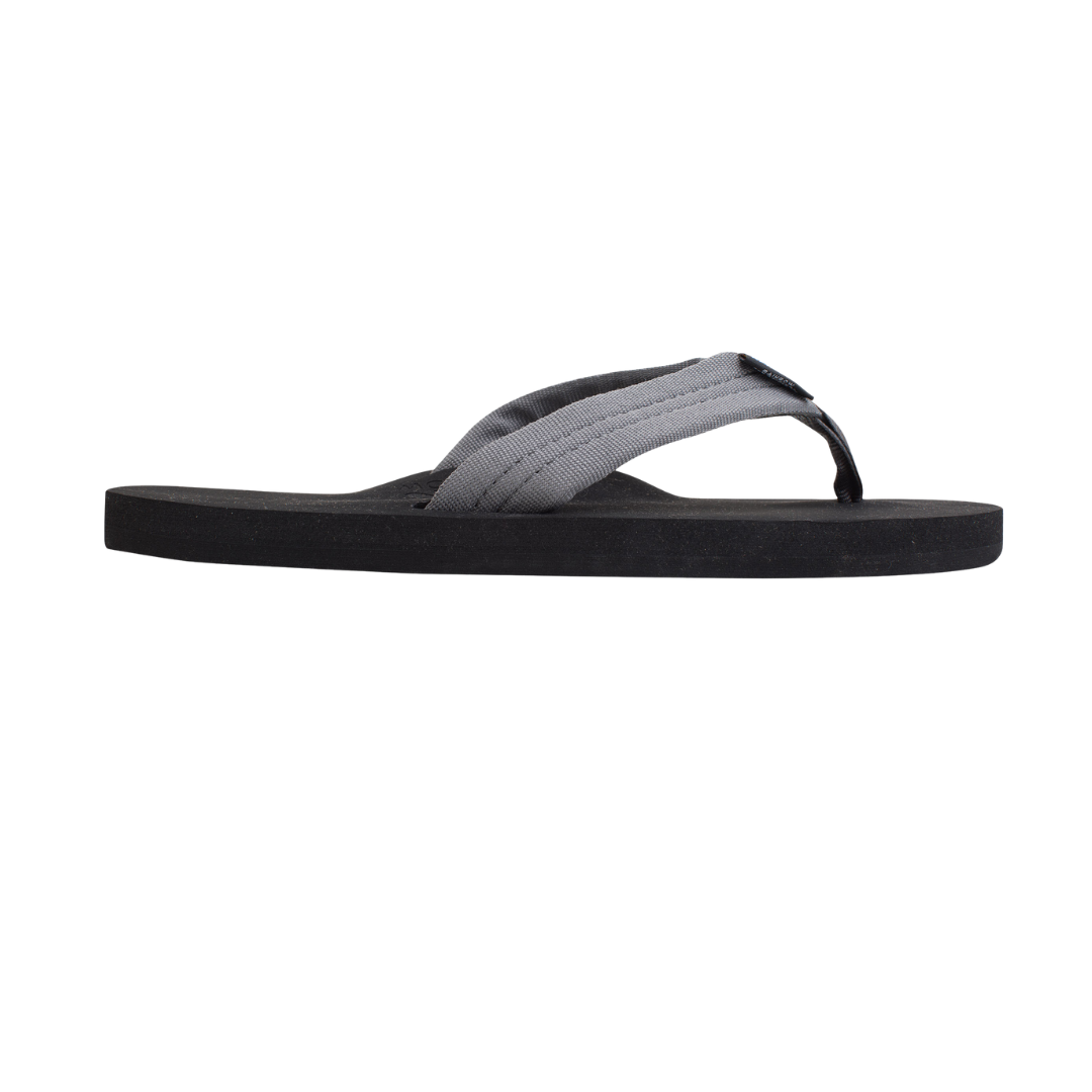 RAINBOW 301ASTPSM/GREY THE CLOUD MN'S (Medium) Black/Grey Leather Strap Sandals