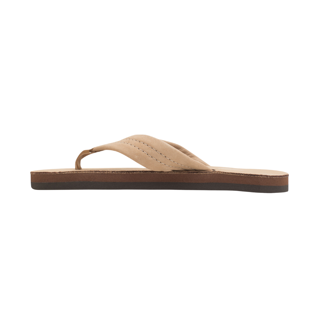 RAINBOW 101LTS00K/SRBR PREMIER LEATHER YTH'S (Medium) Sierra Brown Leather Narrow Strap Sandals
