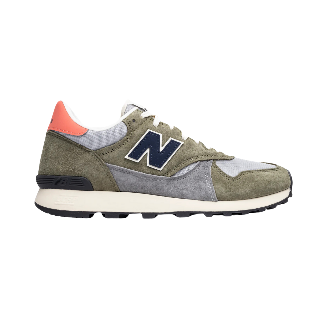 NEW BALANCE U475BA U475 MN'S (Medium) Dark Olive/Raincloud/Drift Red Suede & Mesh Lifestyle Shoes