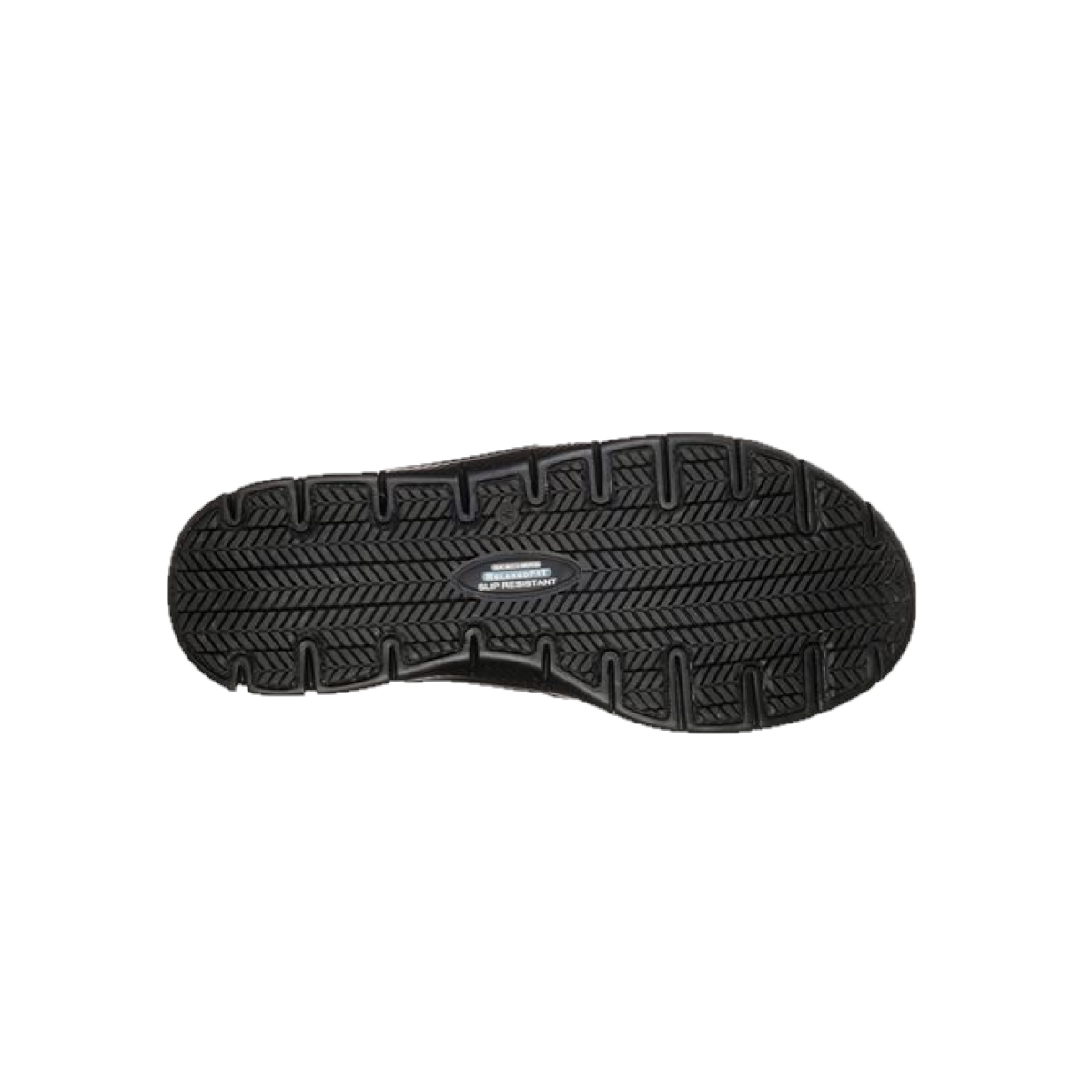 SKECHERS 76580W BLK RELAXED FIT COZARD SR WMN S Wide Black Mesh Nubuck Leather Leather Work Shoes