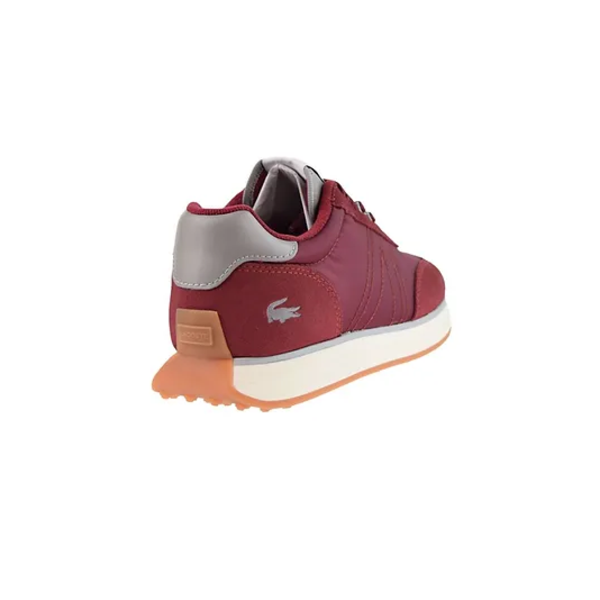Burgundy 2025 lacoste shoes