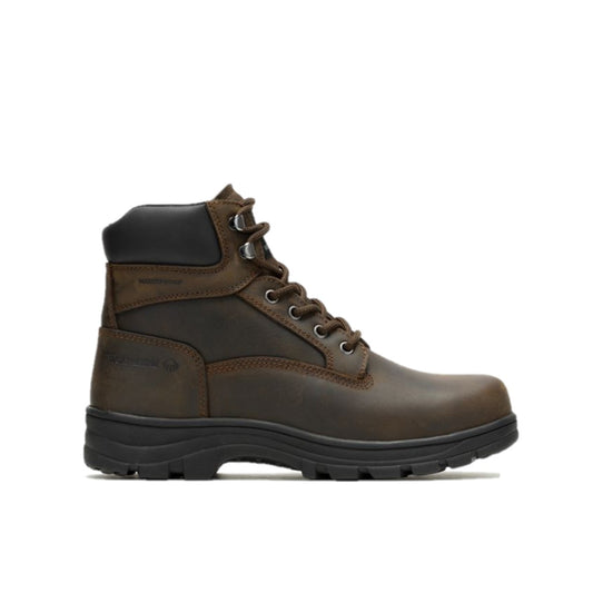 WOLVERINE W230063-EW CARLSBAD 6'' WP MN'S (Extra Wide) Brown Leather Work Boots