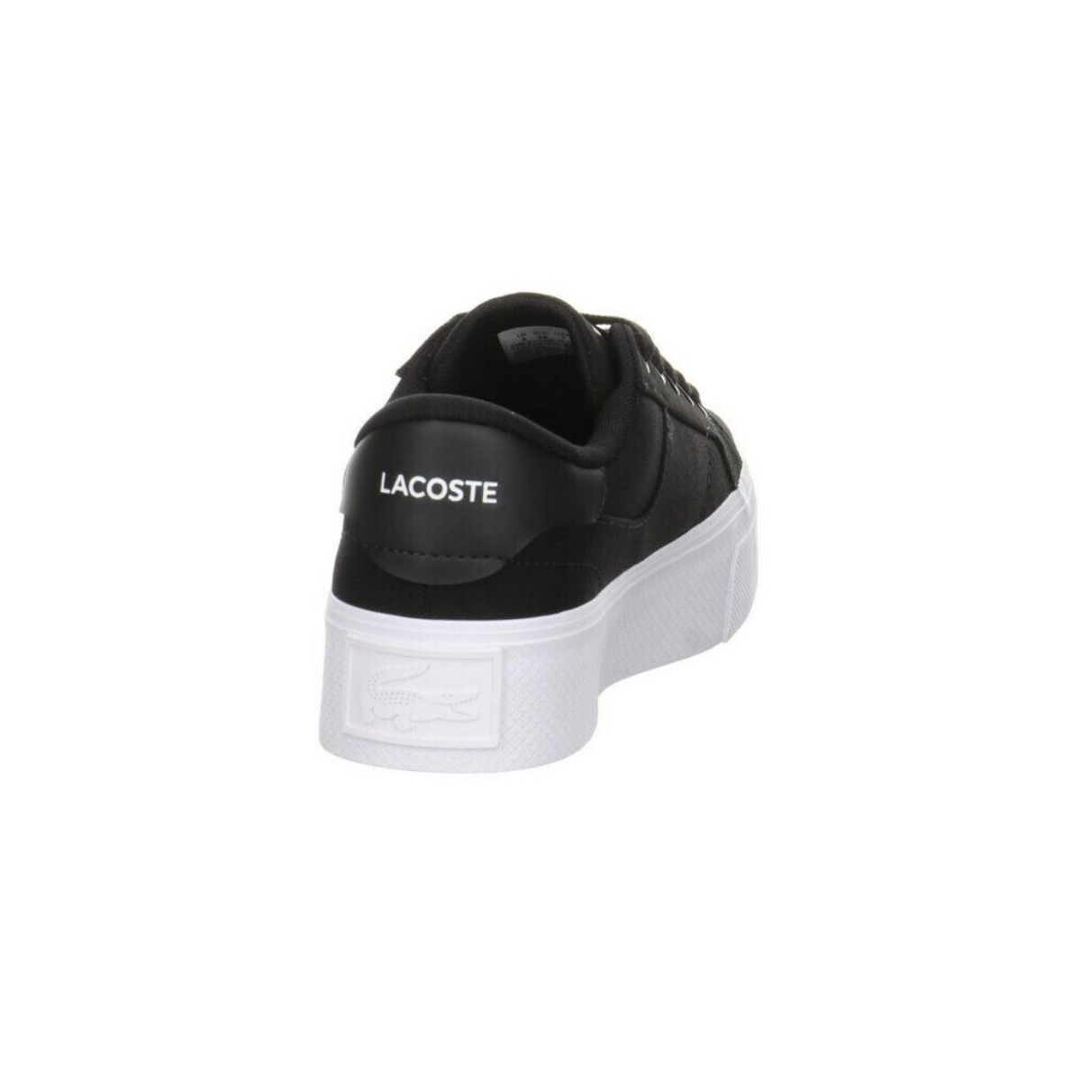 LACOSTE 7-45CFA0012312 ZIANE PLATFORM WMN'S (Medium) Black/White Leather & Synthetic Lifestyle Shoes