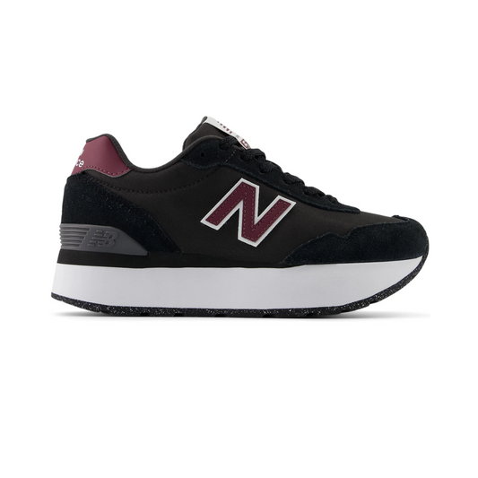 NEW BALANCE WL515HSB 515H WMN'S (Medium) Black/Burgundy Suede & Mesh Lifestyle Shoes