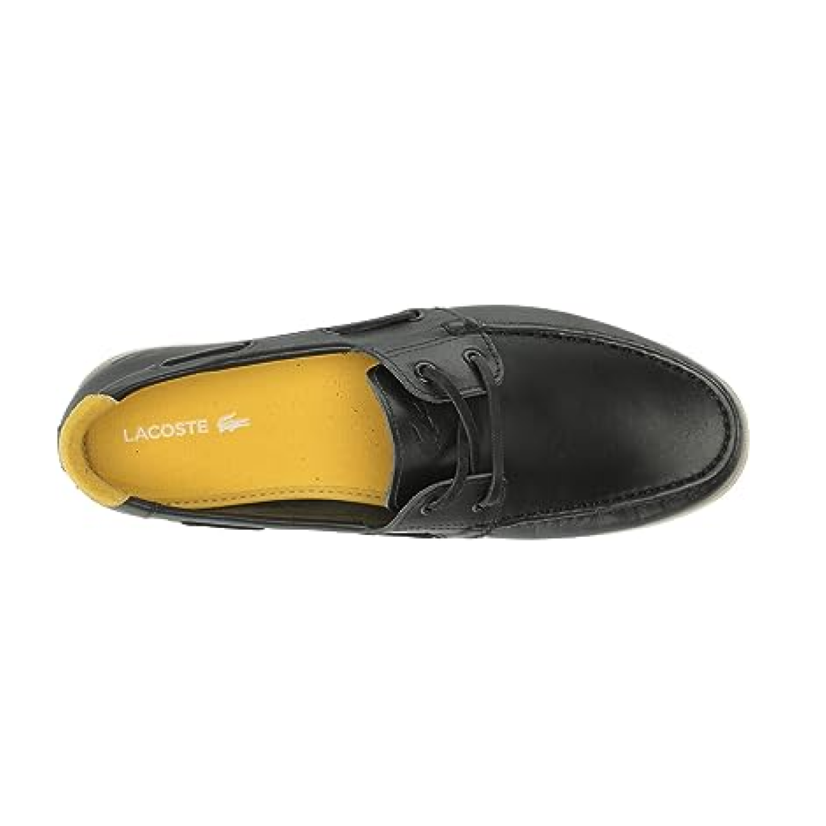 LACOSTE 7-45CMA0007454 CASPIAN 123 MN'S (Medium) Black/Off White Leather Lifestyle Shoes