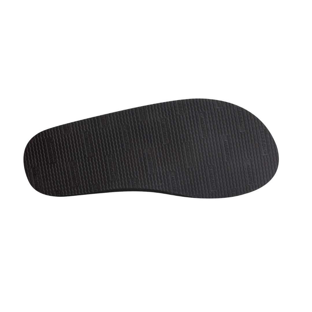 RAINBOW 301ASTPSM/GREY THE CLOUD MN'S (Medium) Black/Grey Leather Strap Sandals