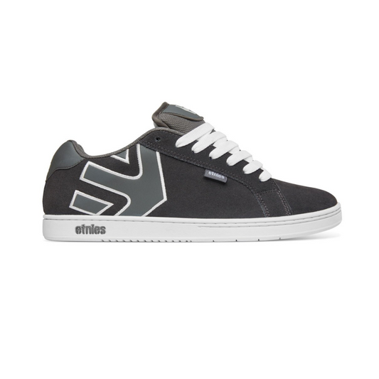 ETNIES 4101000203 067 FADER MN'S (Medium) Dark Grey/White Suede & Synthetic Skate Shoes
