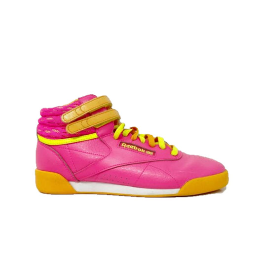 REEBOK M46765 F/S HI JR'S (Medium) Pink/Orange/Yellow/White Leather Lifestyle Boots