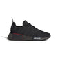 ADIDAS GY4278 NMD_R1 JR'S (Medium) Black/Black/Grey Mesh Running Shoes