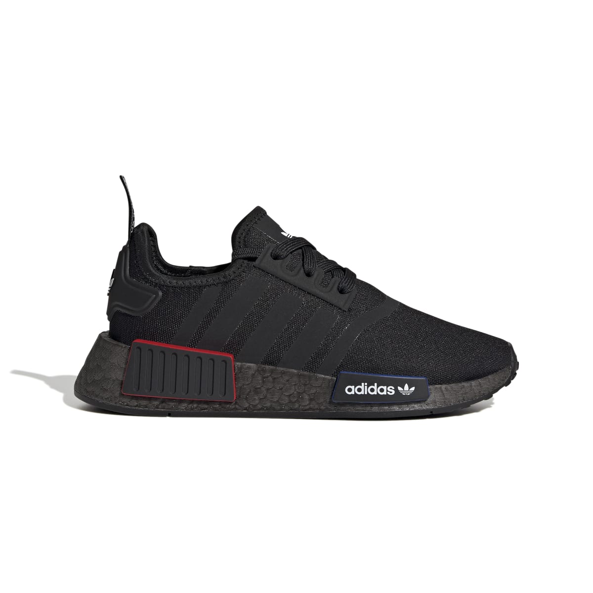 ADIDAS GY4278 NMD_R1 JR'S (Medium) Black/Black/Grey Mesh Running Shoes