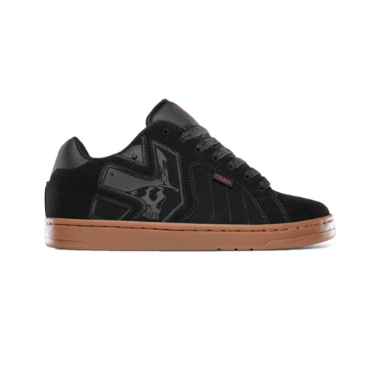 ETNIES 4107000522 964 METAL MULISHA FADER 2 MN'S (Medium) Black/Gum Leather Skate Shoes