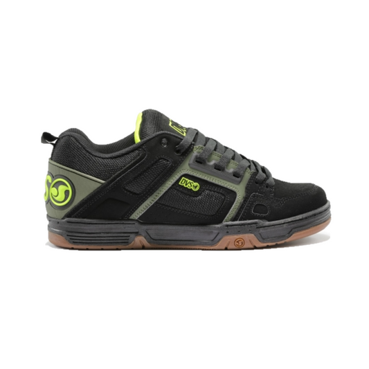 DVS F0000029991 COMANCHE MN'S (Medium) Black/Olive/Gum Leather & Nubuck Skate Shoes