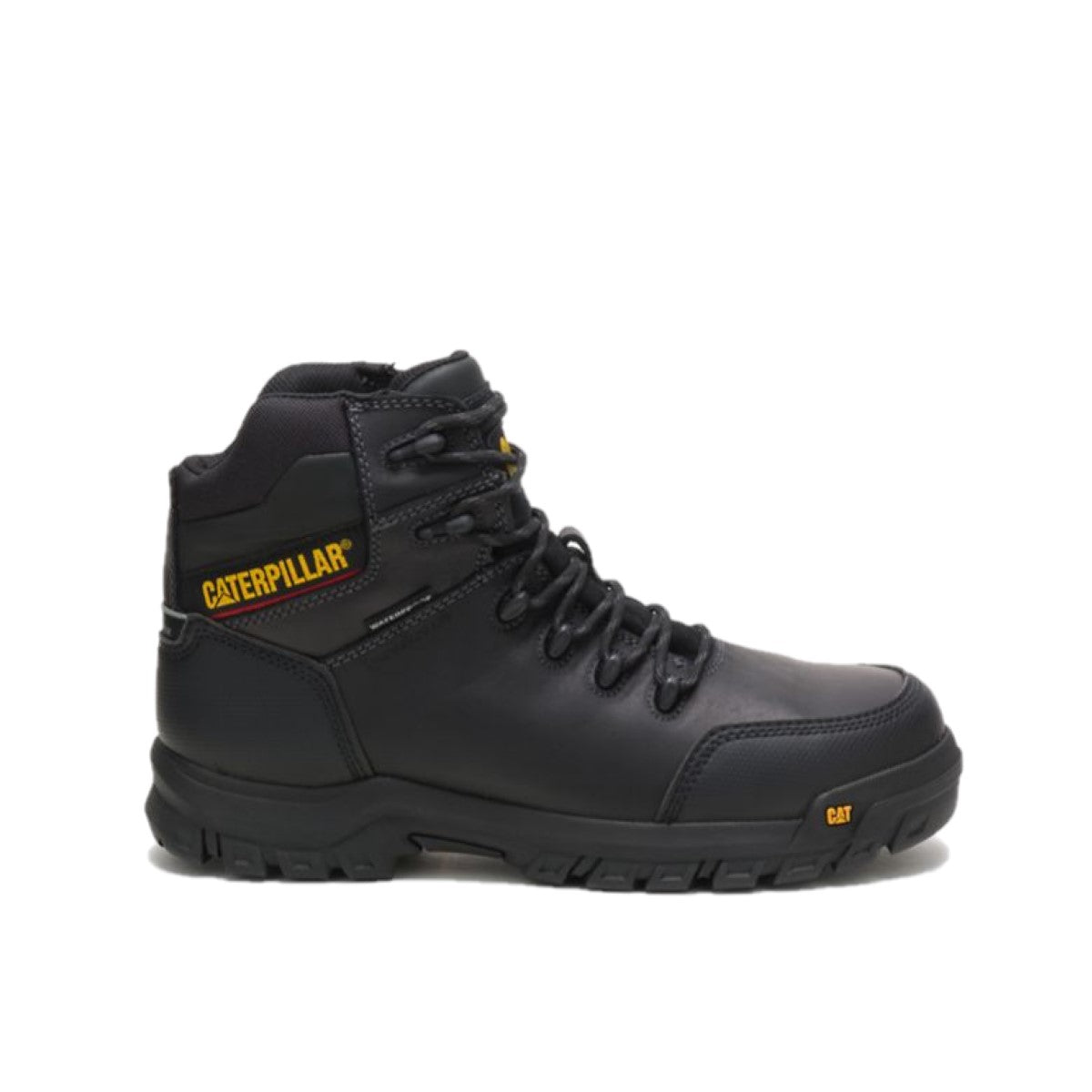 CATERPILLAR P90976-W RESORPTION CT WP MN'S (Wide) Black Leather Work Boots