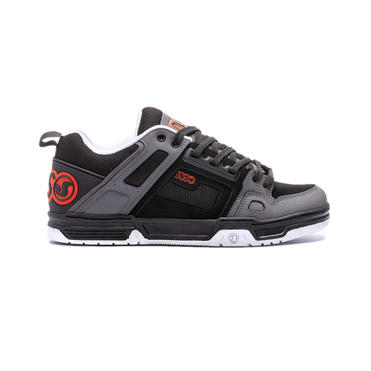 DVS F0000029998 COMANCHE MN'S (Medium) Black/Charcoal/Fiery Red Leather & Nubuck Skate Shoes