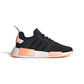 ADIDAS GW9463 NMD_R1 WMN`S (Medium) Black/Orange/White Stretch Fabric Running Shoes
