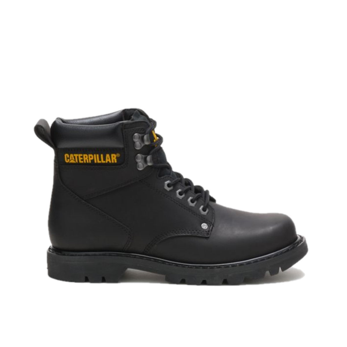 CATERPILLAR P70043-W SECOND SHIFT MN'S (Wide) Black Leather Work Boots