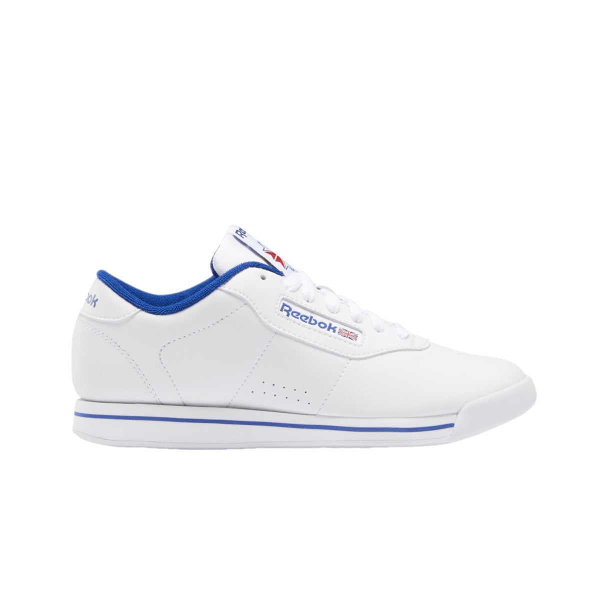 REEBOK FV5294 PRINCESS WMN'S (Medium) White/White/Collegiate Royal Synthetic/Leather Lifestyle Shoes