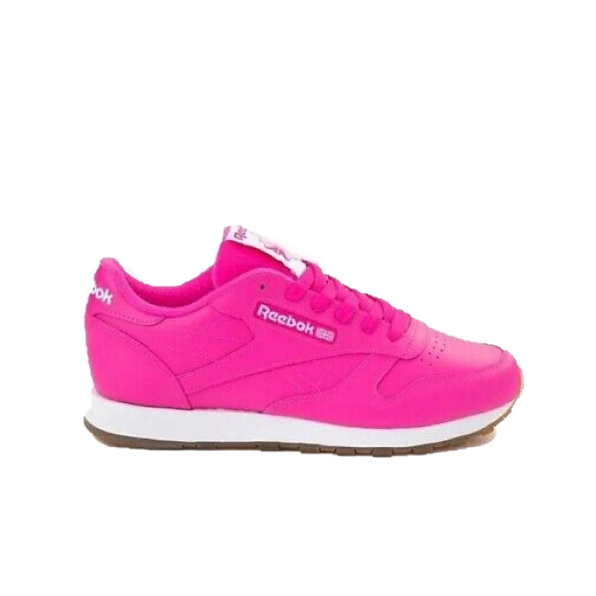 REEBOK FW9615 CL LTHR WMN'S (Medium) Pink/White Leather Lifestyle Shoes