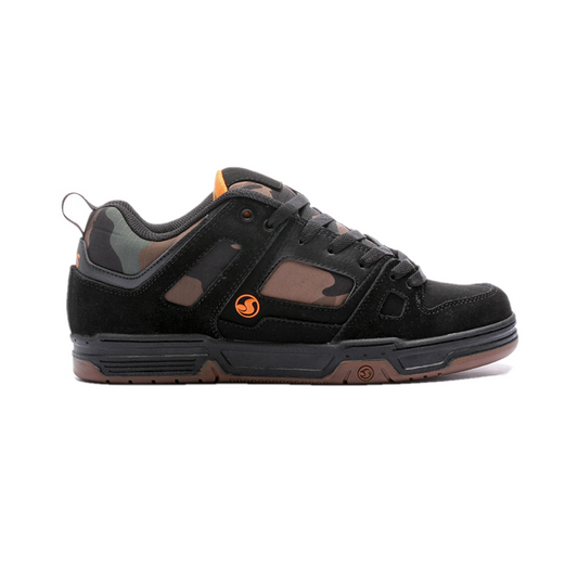 DVS F0000329005 GAMBOL MN'S (Medium) Black/Camo/Orange Leather & Nubuck Skate Shoes