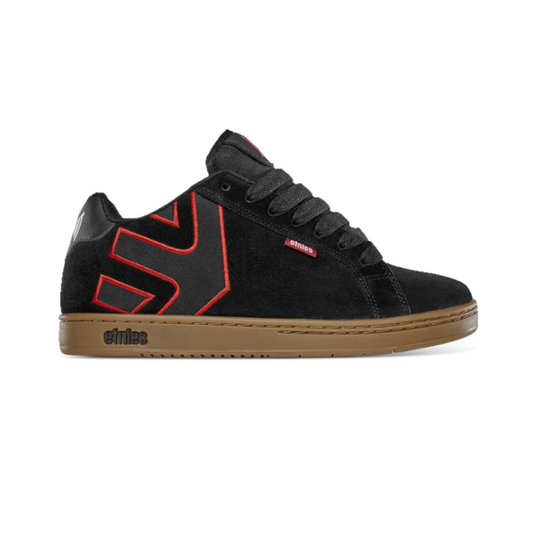 ETNIES 4107000573 964 FADER X INDY MN'S (Medium) Black/Gum Suede, Synthetic & Canvas Skate Shoes
